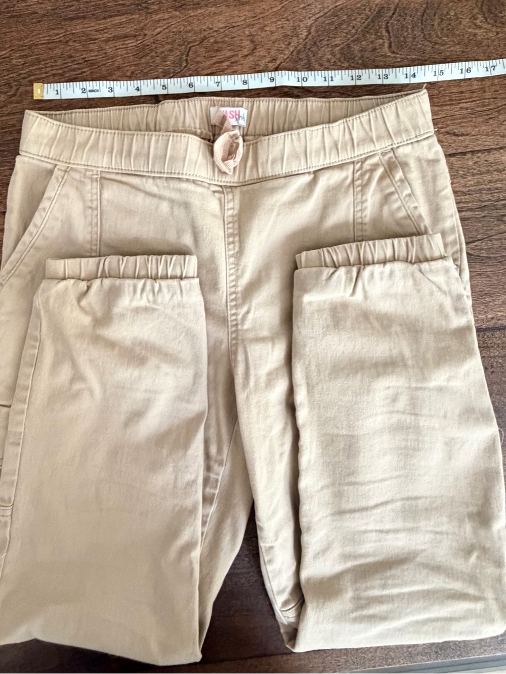Rewash girls Tan Cargo Jogger Pants size L or women’s small